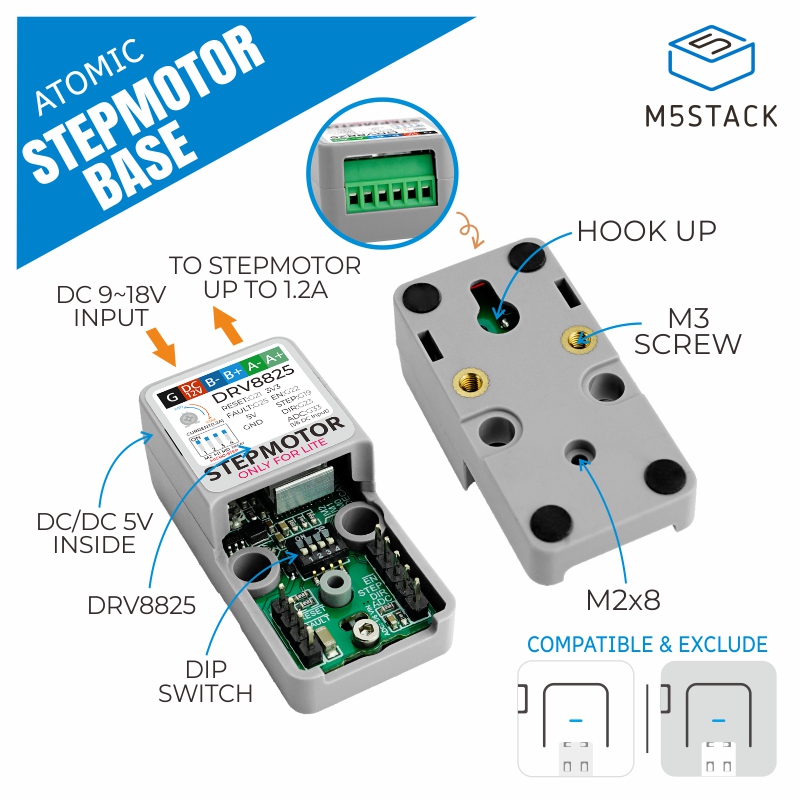 M5Stack - Base de motor paso a paso