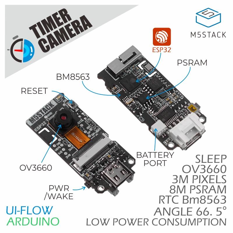 Doit Esp32 - Cámara oficial con temporizador PSRAM ESP32