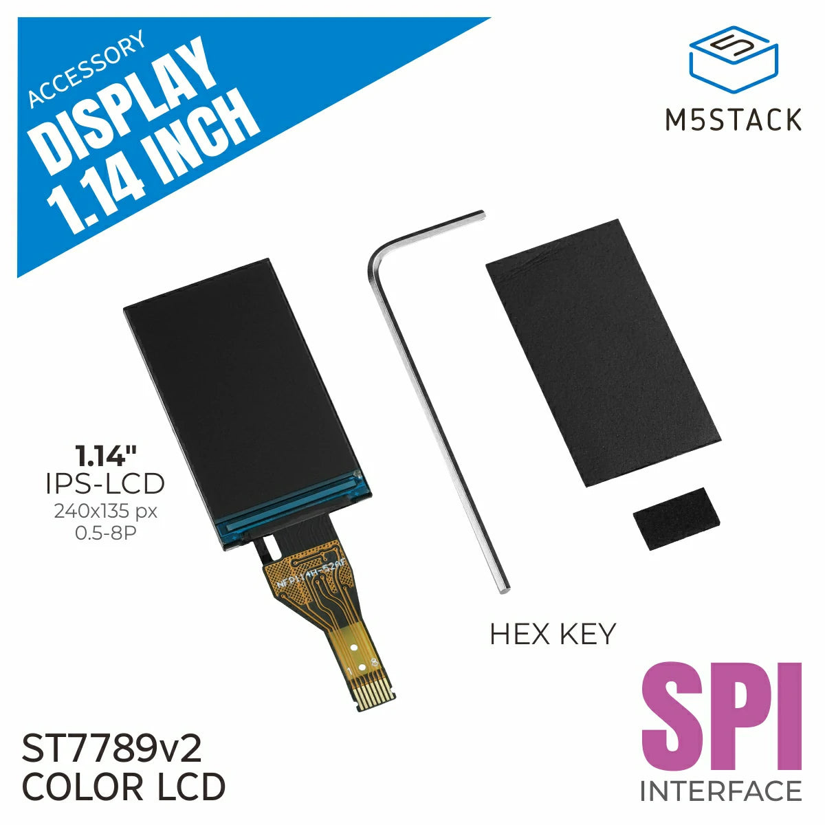 Módulo de expansión con pantal - M5Stickc reseña y precio