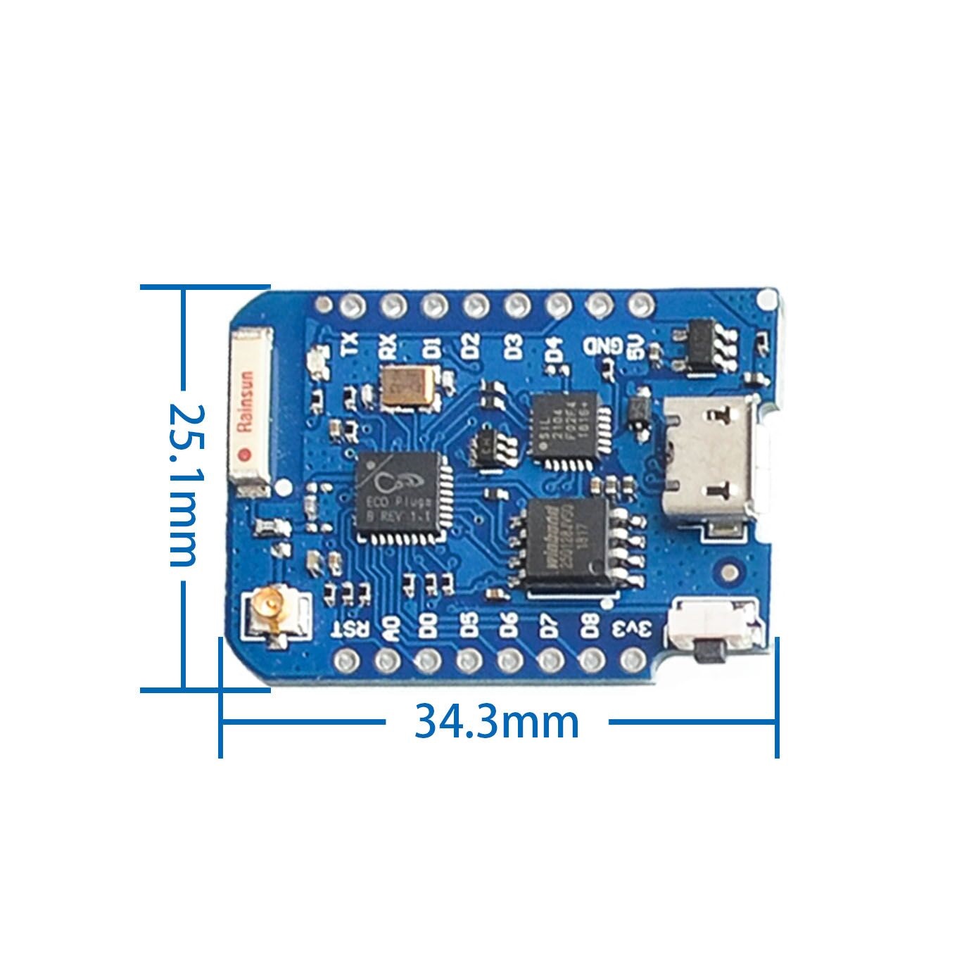 WEMOS D1 Mini Pro 4M 16M Bytes - Wemos D1 reseña y precio