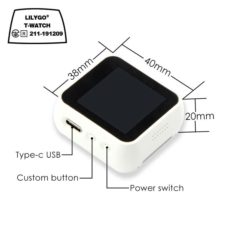 LILYGO®TTGO-t-watch programabl - Ttgo T Watch reseña y precio