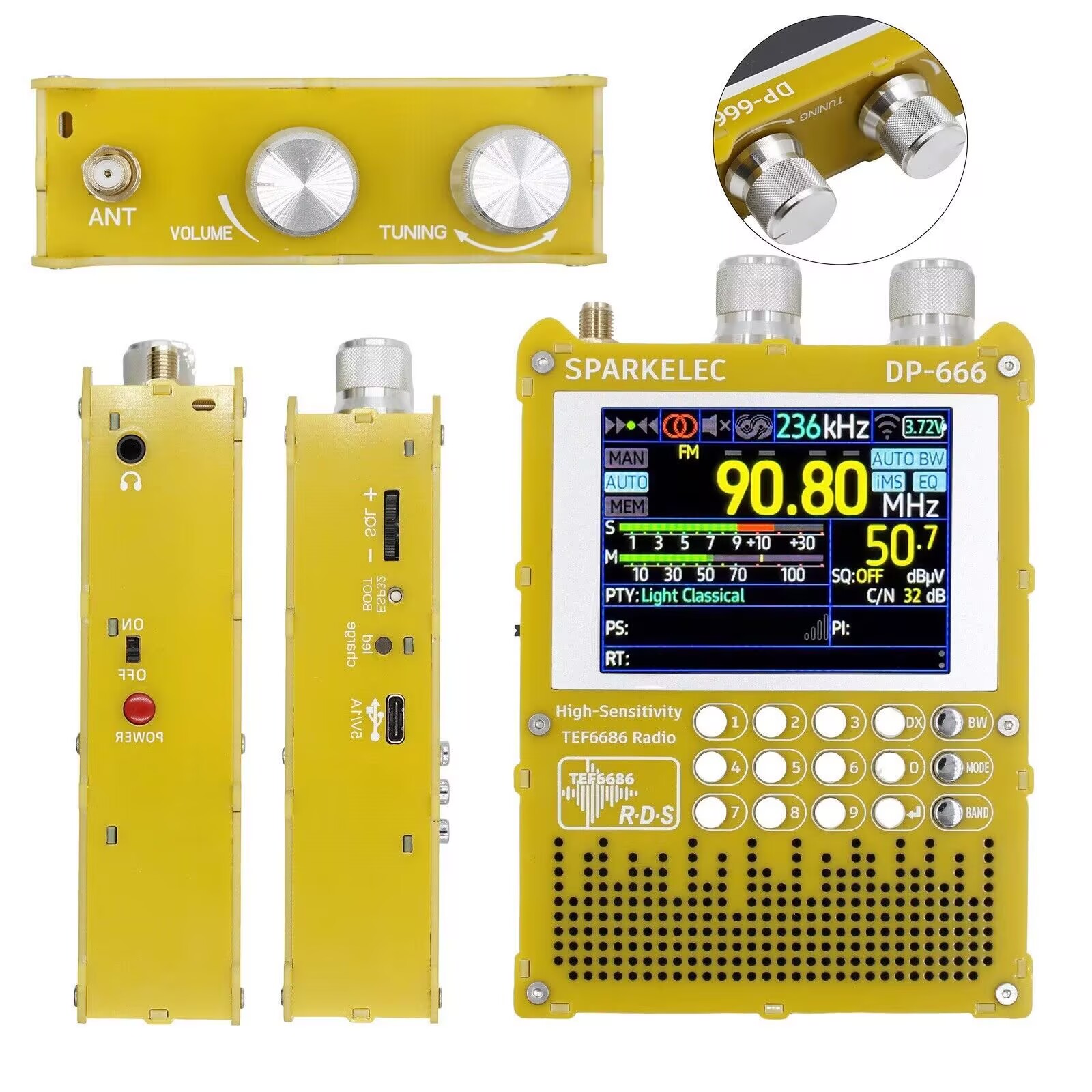 Nuevo DP-666 TEF6686 Radio de  - Devkitc reseña y precio